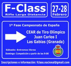 Cartel Campeonato España de F-Class Las Gabias