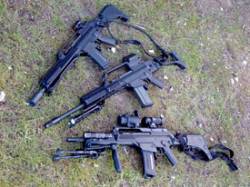 Rifles HK G36  y SL8 en distintas configuraciones