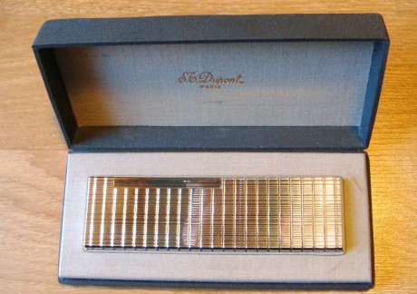  S.T. DUPONT SOBREMESA DE PLATA MACIZA & GOLD - VINTAGE 
DUPONT DE PLATA  VINTAGE, DE SOBREMESA NUEVO 02