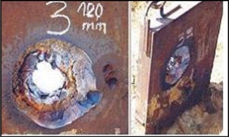  HESH ("High Explosive Squash Head" o "Proyectil de Alto Explosivo de Cabeza Deformable"); 100