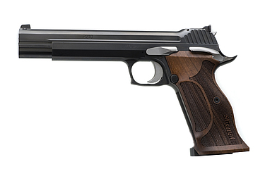 Sin lugar a dudas la pistola 9mm mas precisa de todos los tiempos es la SIG P210. Es imbatible en precisión 30