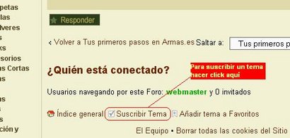 Hola, tengo dos preguntas.

La primera es cómo se suscribe a un foro para poder recibir avisos cuando 10
