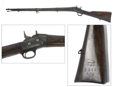 alguien me puede decir que pone exactamente en la culata del fusil¿? aprate del numeral gracias lo estoy 00
