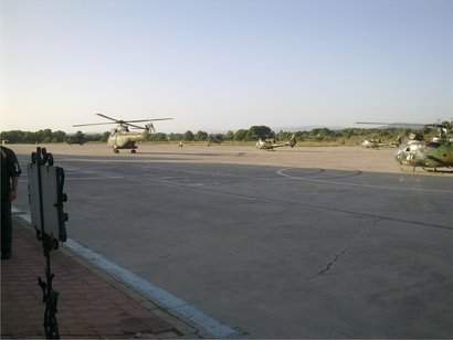 Recientemente han pasado por mi Base, una unidad de helicopteros del Ejercito Frances que por seguridad 01
