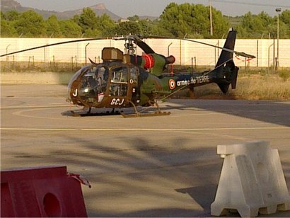 Recientemente han pasado por mi Base, una unidad de helicopteros del Ejercito Frances que por seguridad 00