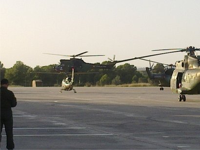Recientemente han pasado por mi Base, una unidad de helicopteros del Ejercito Frances que por seguridad 21