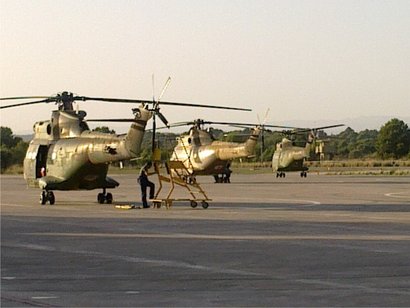 Recientemente han pasado por mi Base, una unidad de helicopteros del Ejercito Frances que por seguridad 20