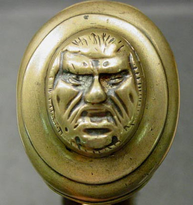 Extremely fine, original flintlock, brass barrel, bell muzzle holster pistol by H. Hadley, London, Circa: 12