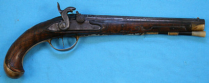 A fine German dueling pistol, numbered on the tang as two of a pair, by Johann Andreas Kuchenreiter I 00