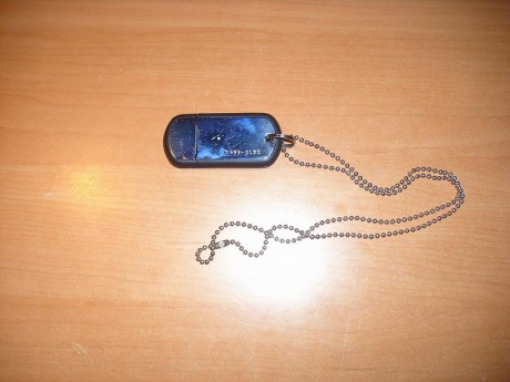 Hola!!!

Vendo Pendrive USB marca Dane-Elec con forma de chapa de identificación militar.
Tiene una capacidad 02