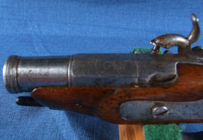 Pair of French Flint Pocket Pistol, 8 inches total length, made by Morell, dated to late 1700\'s. Funcitional 40