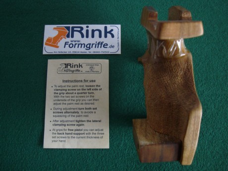 Hola a tod@s,

vendo cacha de zurdos sin retocar original de marca RINK para PARDINI SP1 RF del 22" 02