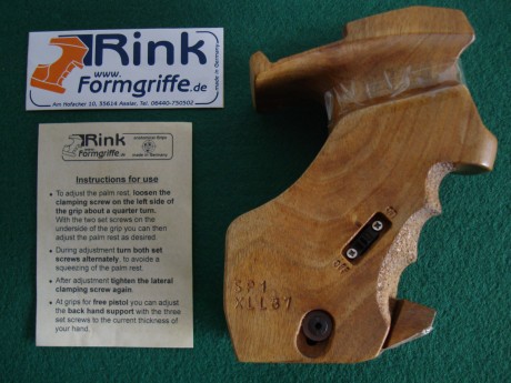 Hola a tod@s,

vendo cacha de zurdos sin retocar original de marca RINK para PARDINI SP1 RF del 22" 00