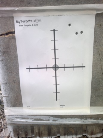 Hola amigos os dejo resultados de tres disparos a 100 metros con Barnes 130 grains Tipped TSX, cargados 00