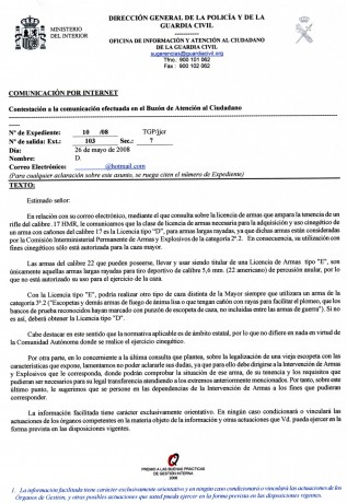 Quisiera me infomarais como se puede legalizar un cañón de cal. 17 HMR con una carabina de cal. 22, categoría 121