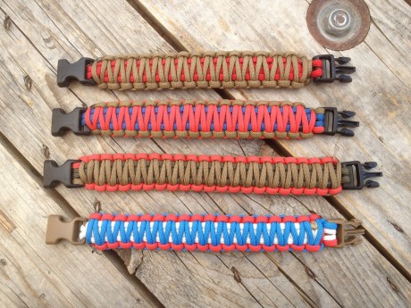 Pulseras de paracord con cierres de plástico de momento negro o coyote brown.
precio de las grandes Ranger 100
