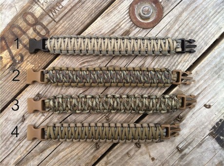 Pulseras de paracord con cierres de plástico de momento negro o coyote brown.
precio de las grandes Ranger 120