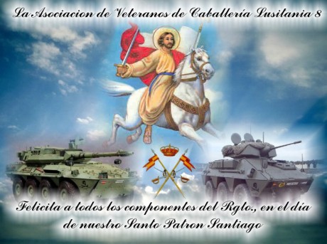 HOy es 25 de julio Apostol Santiago patron d ela caballeria y de todos los españoles felicidades en especial 60