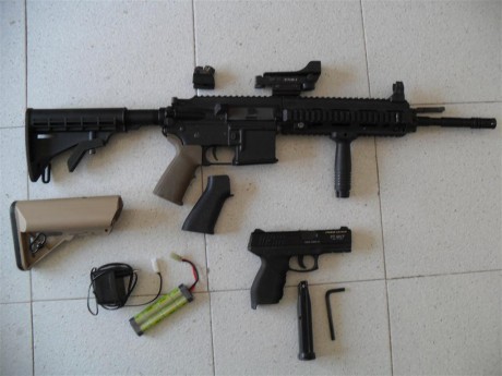 Buenas gente:

Veran necesito su ayuda  :apla: 

Me he comprado (de segunda mano) una replica HK416  :rifle: 02