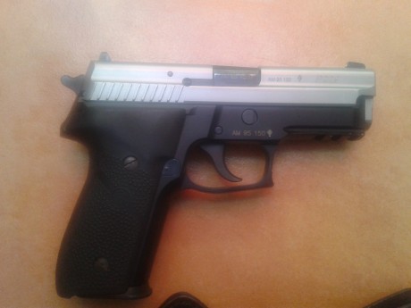 Hola, vendo mi Sig Sauer p229 bitono,  esta nueva, ha disparado cien cartuchos, ni un solo rayon, esta 11