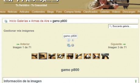 Hola,

¿ Funciona bien la galería de imágenes, o es mi problema ?

A mí lo que me sale es ésto :
 pant.jpg 00