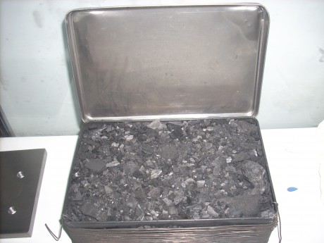 Pues como dispongo en el laboratorio de una estufa que alcanza los 900ºC (Es lo mas dificil de conseguir 100