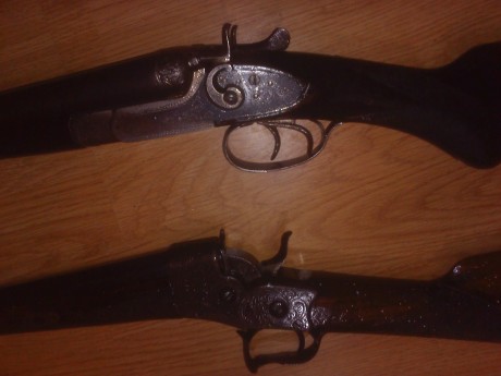 Hola, acabo de comprar dos escopetas del calibre 16, las dos antiguas, y no encuentro nada sobre una de 02