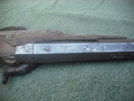 Buenas noches, necesito ayuda tengo una pistola de avancarga de 1856 fabricada en EIBAR por un tal Esteban 50