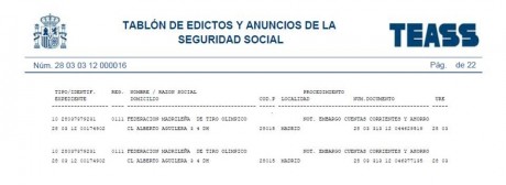 Hemos conseguido averiguar que la Unidad Recaudatoria Ejecutiva nº 3 de la Tesorería General de la Seguridad 80