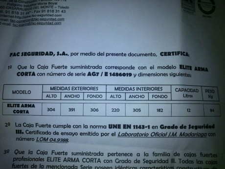 Buenas, como siempre acudo a los compañeros de este foro, ayer vi un armero de segunda mano por internet 71