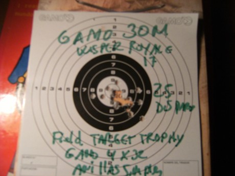 Muy buenas al fin desenvalé la gamo wisper cfr royal y rápido y raudo la puse unas anillas y un gamo 4x32,para 40