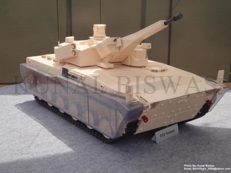 Creo que es TATA, presentado en DEFEXPO 2012.
Y me parece curioso por recordarme a varios y portar torre 10