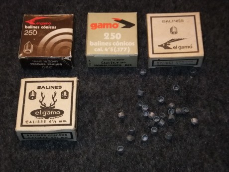 Hola. Desde hace más de cuarenta años he ido guardando las cajas de balines que caían en mis manos, y 40