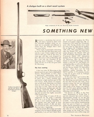  Introduccion. 
En 1926 fallece J.M.Browning, sus hijos John y Val Allen Browning fundan la Browning Arms 12