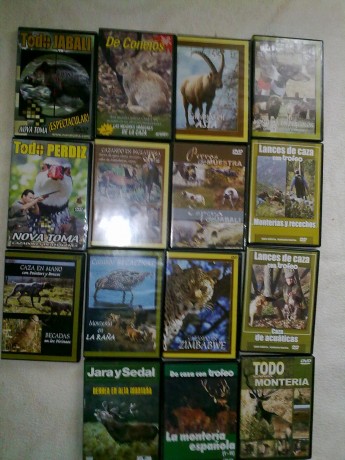 Hola compañeros,se vende 15 dvd de todo tipo de caza, de diversas revistas de caza, son originales y estan 01
