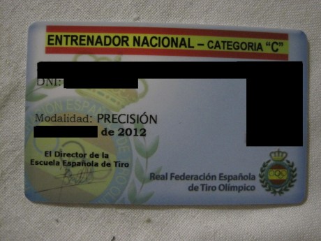 Bueno pues me ha llegado el recibo del club de 52€ de la tarjeta Federativa de Tir Olimpic. Y claro, mi 50