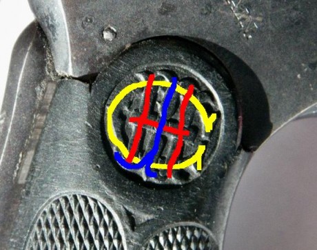 Buenas tardes:¿Alguien me puede decir a que fabricante corresponden las iniciales de las cachas de este 30
