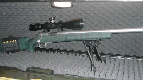 jejejeje hola compañeros. Aquí os enseño orgullosamente mi Remington 700 Police del 308 con su  nuevo 172