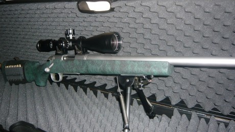 jejejeje hola compañeros. Aquí os enseño orgullosamente mi Remington 700 Police del 308 con su  nuevo 170
