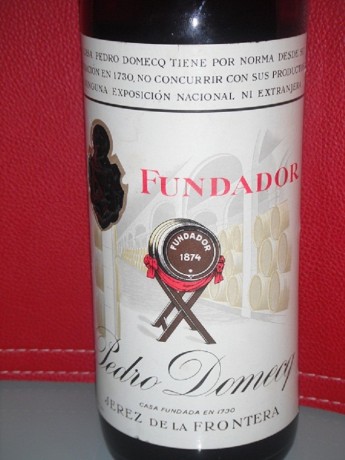 Se vende botella de Brandy Fundador de febrero de 1970 (43 años), en perfectísimo estado de conservación, 00