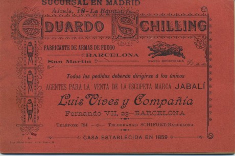 La escopeta de cañones yuxtapuestos, en nuestro lenguaje popular paralela o plana es la escopeta de caza 100