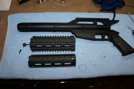 Buenas, pues eso voy a poner unas fotos de las modificaciones que he realizado a un AirForce Pistol cal. 21