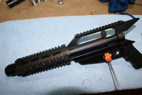 Buenas, pues eso voy a poner unas fotos de las modificaciones que he realizado a un AirForce Pistol cal. 32