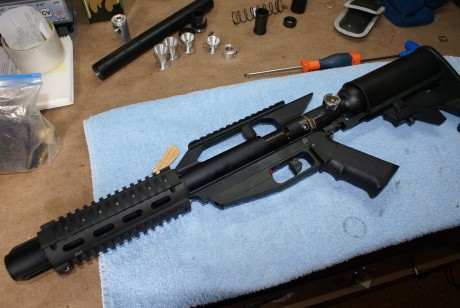 Buenas, pues eso voy a poner unas fotos de las modificaciones que he realizado a un AirForce Pistol cal. 41