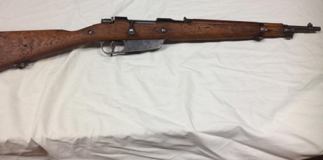 CARCANO Moschetti M91/38 TS (carabina para tropas especiales) calibre 8x57. En estado de tiro.
En estado 02