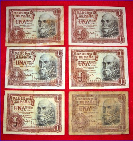 FOTO (BILLETES 1 - frente y reverso)
.- Billete de CIEN Pesetas ( 25 de Abril de 1931) 
.- Billete de 02