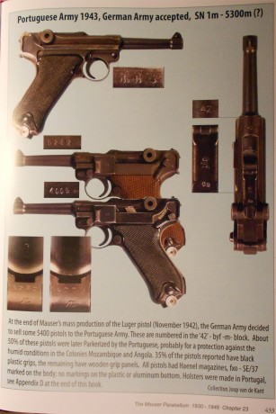 Por favor alguien me podría informar sobre las pistolas P08 que fueron reglamentarias en Portugal, si 60