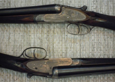 Vendo excepcional pareja de escopetas finas inglesas Will Scoots, cal.12. Modelo Monte Carlo B.75cm. De 01