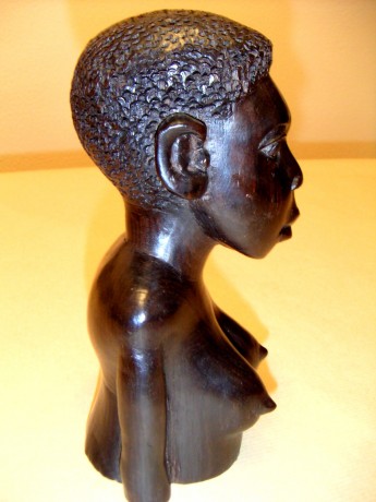 (VENDIDA)Busto de Camponesa Zambeziana, Mujer pobladora del campo en la región de Zambezia (Mozanbique)
Procedente 01