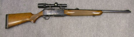 Vendo rifle semiautomático Browning FN Bar I, cal.30-06 con monturas Apel de pulgada y visor Buhsnell 01